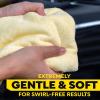 imageMeguiars Supreme Shine Microfiber Towels for Cars UltraPlush Car Microfiber Towel Set for Quickly Removing Product Without Leaving Swirls on Paint Glass Plastic or Chrome3 Microfiber Towels