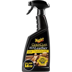 imageMeguiars Gold Class Rich Leather Cleaner and Conditioner 3in1 Spray NonGreasy Car Leather Cleaner and Conditioner Treatment with Advanced UV Protection 152 Oz Spray Bottle152 Fl Oz Pack of 1