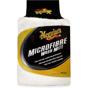 imageMeguiars X3002 Microfiber Wash Mitt SuperThick Reusable Wash Mitt for Ultimate Finish Safe on Clear Coats Leaving You with A Show Car Finish 1 Pack7 BM US