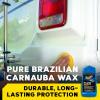 imageMeguiars M5616 MarineRV Pure Wax Carnauba Blend LongLasting Liquid Wax for Protecting Gel Coat Fiberglass and Painted MarineRV Finishes 16 Oz BottleCarnauba Blend