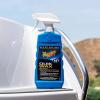 imageMeguiars M5616 MarineRV Pure Wax Carnauba Blend LongLasting Liquid Wax for Protecting Gel Coat Fiberglass and Painted MarineRV Finishes 16 Oz BottleClean  Protect