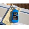 imageMeguiars M5616 MarineRV Pure Wax Carnauba Blend LongLasting Liquid Wax for Protecting Gel Coat Fiberglass and Painted MarineRV Finishes 16 Oz BottleClean  Protect