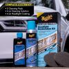 imageMeguiars Two Step Headlight Restoration Kit Headlight Cleaner Restores Clear Car Plastic and Protects from ReOxidation Includes Headlight Coating and Cleaning Solution  4 Count 1 Pack