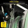 imageMeguiars Two Step Headlight Restoration Kit Headlight Cleaner Restores Clear Car Plastic and Protects from ReOxidation Includes Headlight Coating and Cleaning Solution  4 Count 1 Pack