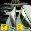 imageMeguiars Two Step Headlight Restoration Kit Headlight Cleaner Restores Clear Car Plastic and Protects from ReOxidation Includes Headlight Coating and Cleaning Solution  4 Count 1 Pack