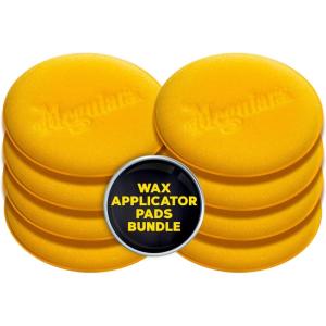 imageMeguiars 4quot Foam Applicator Pads 4 Count  UltraSoft Hand Applicators with a TightCell Foam Construction for a Smooth Application of Waxes Polishes Tire Dressing Protectants and More 4 PackApplicator Pads Pack of 2