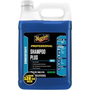 imageMeguiars D1111 Shampoo Plus  Car Wash Soap Gently Cleans Without Swirling or Scratching Car Wash Foam Soap Effectively Lifts Dirt and Grime Leaving Car Slick To The Touch  1 Gallon