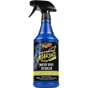 imageMeguiars Extreme Marine Water Spot Detailer  Hard Water Stain Remover that Offers Additional Shine and Protection in One Advanced Marine Detailing Spray  NonAbrasive Formula 32 Oz SprayWater Spot Detailer
