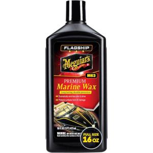 imageMeguiars Flagship Premium Marine Wax M6316  Synthetic RV and Boat  Durable Fiberglass and Gel Coat Protection for a LongLasting Shine  ProfessionalGrade with UV Protection 16 Oz Liquid16 Fl Oz Pack of 1