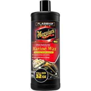 imageMeguiars Flagship Premium Marine Wax M6316  Synthetic RV and Boat  Durable Fiberglass and Gel Coat Protection for a LongLasting Shine  ProfessionalGrade with UV Protection 16 Oz Liquid32 Fl Oz Pack of 1