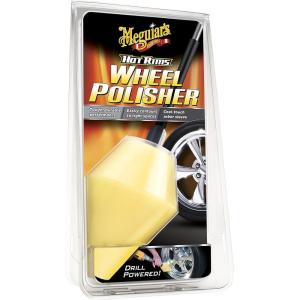 imageMeguiars Hot Rims Wheel Polisher Tool  DrillPowered Attachment for Polishing on Polished Chrome and Uncoated Wheels  Attaches to Standard Drill  Pair with Your Favorite Metal Polish 1 ToolWheel Polisher Tool