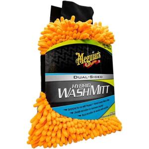 imageMeguiars Hybrid Wash Mitt Dual Sided for Washing and Waxing Clear Coat Safe and Reusable  1 MittWash Mitt