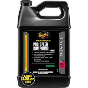 imageMeguiars M10001 Mirror Glaze Pro Speed Compound A Glaze Designed for The Exterior of Your Car Removes Deep Scratches Holograms and Severe Swirls Using Advanced Technology 1 Gallon Container1 Gallon