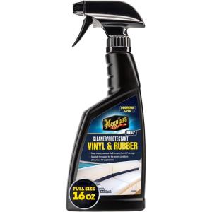 imageMeguiars M5716 MarineRV Vinyl ampamp Rubber Cleaner ampamp Protectant Boat Vinyl Cleaner ampamp Protectant Revitalize Plastic and Rubber with an EasytoUse NonGreasy Formula 16 Oz Spray BottleVinyl  Rubber Cleaner