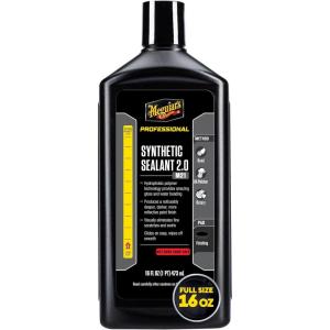 imageMeguiars Professional Synthetic Sealant 20 M2116  Premium Synthetic Car Paint Sealant LongLasting Protection Additional Gloss and Hydrophobic Properties for High Water Beading 16 Oz Liquid16 Oz