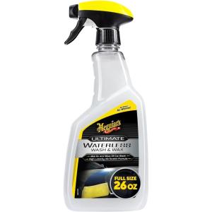 imageMeguiars Ultimate Waterless Wash ampamp Wax ScratchFree Waterless Car Cleaning Spray That Makes Detailing Quick and Easy 2in1 Cleaner and Protection to Help Your Ride Shine 1 Gallon 128 Oz26 Fl Oz Pack of 1