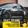 imageMeguiars Gold Class Carnauba Plus Premium Liquid Wax Kit Car Detailing Kit with a Pure Carnauba Wax Blend and a Foam Applicator Pad for Keeping Glossy Paint Protected Like a Pro 16 Oz Bottle