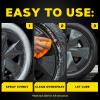 imageMeguiars Hot Shine Tire Foam  High Goss Tire Shine That Cleans Shines and Protects in One Deep Black Shine with Conditioners and UV Protection to Help Keep Tires Looking Like New 19 Oz AerosolHot Shine Foam