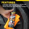 imageMeguiars Hot Shine Tire Foam  High Goss Tire Shine That Cleans Shines and Protects in One Deep Black Shine with Conditioners and UV Protection to Help Keep Tires Looking Like New 19 Oz AerosolHot Shine Foam
