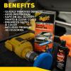 imageMeguiars Quik Scratch Eraser Kit Car Scratch Remover for Repairing Surface Blemishes Car Care Kit with ScratchX DrillMounted Pad and Microfiber Towel 4 CountKit