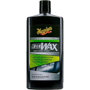 imageMeguiars 3 In 1 Wax  Advanced Cleaner Wax that Blends Defect and Scratch Removal Car Polishing for a High Gloss and LongLasting Paint Protection All in One Step 16 Oz20 Oz