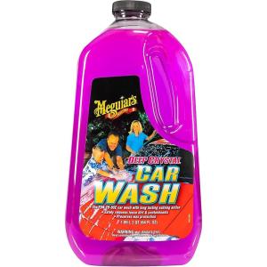 imageMeguiars Deep Crystal Car Wash  Car Wash Shampoo that Cleans Paint Enhances Gloss and Preserves Wax Protection pH Balanced Car Wash Soap with Excellent Foaming Action 64 Oz64 Fl Oz Pack of 1