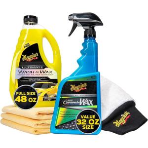 imageMeguiars G55163 Premium Wash ampamp Hybrid Ceramic Wax Kit