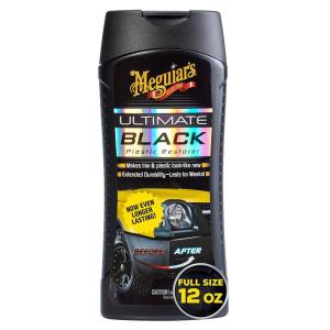 imageMeguiars Ultimate Black Plastic Restorer  Enhance Faded Trim with LongLasting UV Protection  12 Oz BottleUltimate Black Plastic Restorer