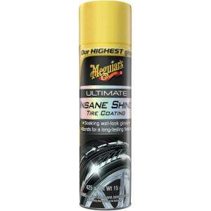imageMeguiars NXT Generation Insane Shine Tire Coating  Advanced High Gloss Tire Shine with Synthetic Polymers to Provide a MirrorLike Shine and Prevent Browning and Premature Aging 15 Oz AerosolNXT Tire Coating