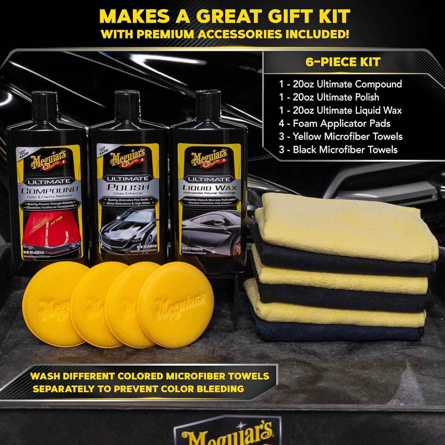 imageMeguiars Ultimate 3 Step Paint Care Kit Car Detailing and Polishing KitPaintCare Kit