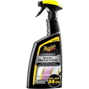 imageMeguiars Ultimate Iron Remover  Quickly Remove Embedded Iron Particles and Industrial Fallout That Impair Paint Color Clarity and Paint Smoothness  Chemical Contaminant Remover  24 Oz