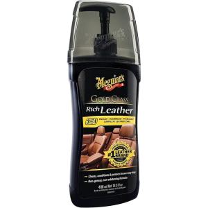 imageMeguiars Gold Class Rich Leather Gel AllInOne Leather Treatment ampamp Leather Cleaner 135 ozLotion