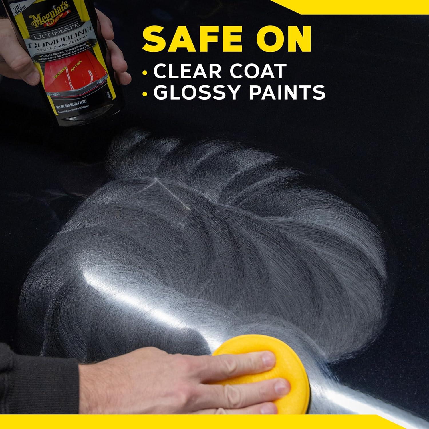 imageMeguiars Ultimate Compound  ProGrade Car Scratch Remover Paint Correction Compound That Removes Defects While Adding Gloss and Shine Single Stage and Clear Coat Scratch Remove 152 Oz16 oz