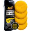 imageMeguiars Ultimate Black Plastic Restorer 12 Oz ampamp 4 Supreme Shine 4quot Foam Applicator Pads Bundle