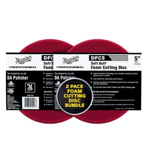 imageMeguiars DFC5 Soft Buff DA Dual Action 5quot Foam Cutting Disc 2 Pack1 Count Pack of 2