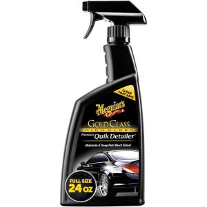imageMeguiars Gold Class High Gloss Premium Quik Detailer High Lubricity Automotive Quick Detailer Spray that Preserves Wax and Leaves a Deep Dark Shine 24 Oz Spray Bottle