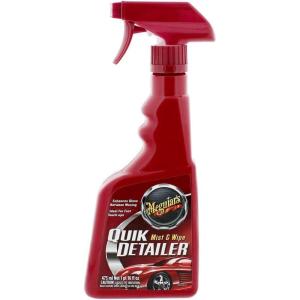 imageMeguiars Quik Detailer Mist ampamp Wipe  Easy to Use Car Spray Detailer Lifts Light Dust Fingerprints Smudges and Fresh Contaminants  Perfect to Enhance Shine and Protection Between Washes 16 Oz16 oz