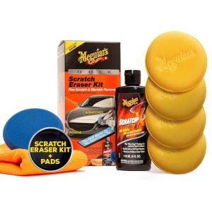 imageMeguiars Quik Scratch Eraser Kit  Supreme Shine Applicator PadsKit  4 Applicator Pads