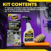imageMeguiars Carpet ampamp Cloth Kit  This Car Care Kit Includes a Premium Fabric ampamp Carpet Cleaner and Accessories  A Plush Microfiber Towel and 4 Drill Brush Attachment to Thoroughly Clean Interiors Kit