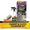 imageMeguiars Carpet ampamp Cloth Kit  This Car Care Kit Includes a Premium Fabric ampamp Carpet Cleaner and Accessories  A Plush Microfiber Towel and 4 Drill Brush Attachment to Thoroughly Clean Interiors Kit
