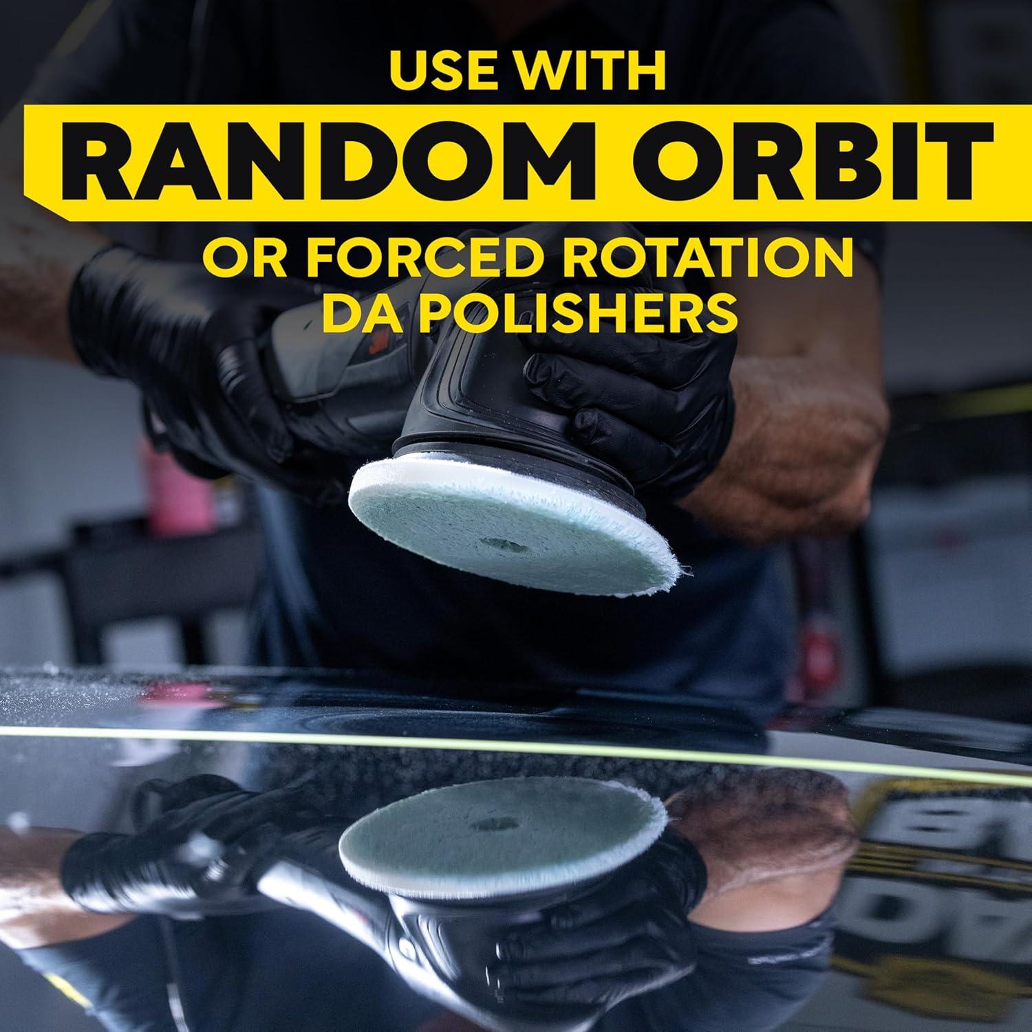 imageMeguiars 5quot Ultra Universal Microfiber Pads  M5MFP2  Professional Detailing Pad Pair with Meguiars Compound for Heavy Cutting of Paint Defects or use with a Polish for Finish Refinement 2 Pack