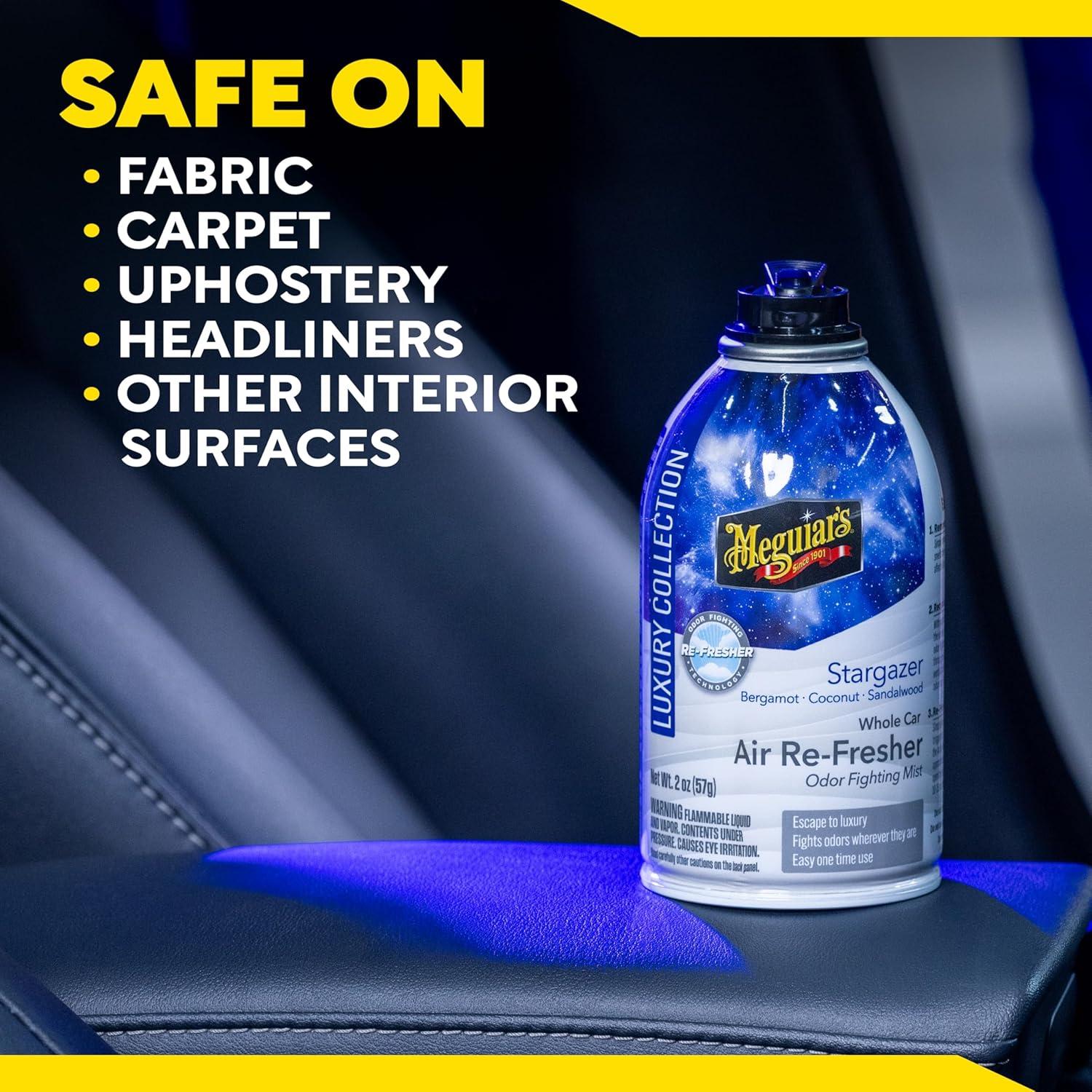imageMeguiars Car Air Refresher Odor Fighting Mist  Stargazer LongLasting Car Freshener Fights Strong ampamp Unwanted Vehicle Smells Renewing Interiors with a Luxurious ampamp Refreshing Scent 2 oz Aerosol