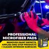 imageMeguiars 3quot Ultra Universal Microfiber Pads  M3MFP3  Professional Detailing Pad Pair with Meguiars Compound for Heavy Cutting of Paint Defects or use with a Polish for Finish Refinement 3 Pack