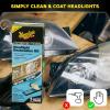 imageMeguiars Two Step Headlight Restoration Kit Headlight Cleaner Restores Clear Car Plastic and Protects from ReOxidation Includes Headlight Coating and Cleaning Solution  4 Count 1 Pack2 Step Headlight Kit  Wash  Wax