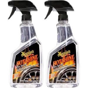 imageMeguiars G13919 Hot Shine Tire Foam Ultimate Black Plastic Restorer Bundle24 Oz Pack of 2