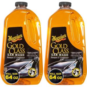imageMeguiars Gold Class Car Wash Car Wash Foam for Car Cleaning  64 Oz Container Pack of 2Car Wash