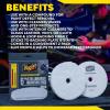imageMeguiars 6quot Ultra Universal Microfiber Pads  M6MFP2  Professional Detailing Pad Pair with Meguiars Compound for Heavy Cutting of Paint Defects or use with a Polish for Finish Refinement 2 Pack