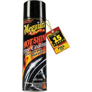 imageMeguiars Hot Shine High Gloss Tire Coating Give Tires a Deep Wet Shine and LongLasting Protection with an Advanced SelfSpreading Formula 15 Oz Aerosol Spray Can15 Oz