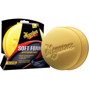 image:imageMeguiars 4 Soft Foam Applicator Pads  Hand Detailing Pad Ideal for Applying Scratch Removers Polishes Waxes Dressings and Interior Detailing Products  The Perfect Detailing Accessory 2 Pack