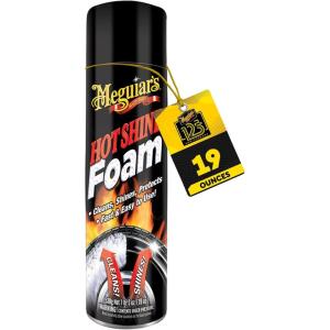 image:imageMeguiars G13919 Hot Shine Tire Foam Aerosol Tire Shine for Glossy Rich Black Tires  19 Oz Spray Can Pack of 219 fl oz Pack of 1